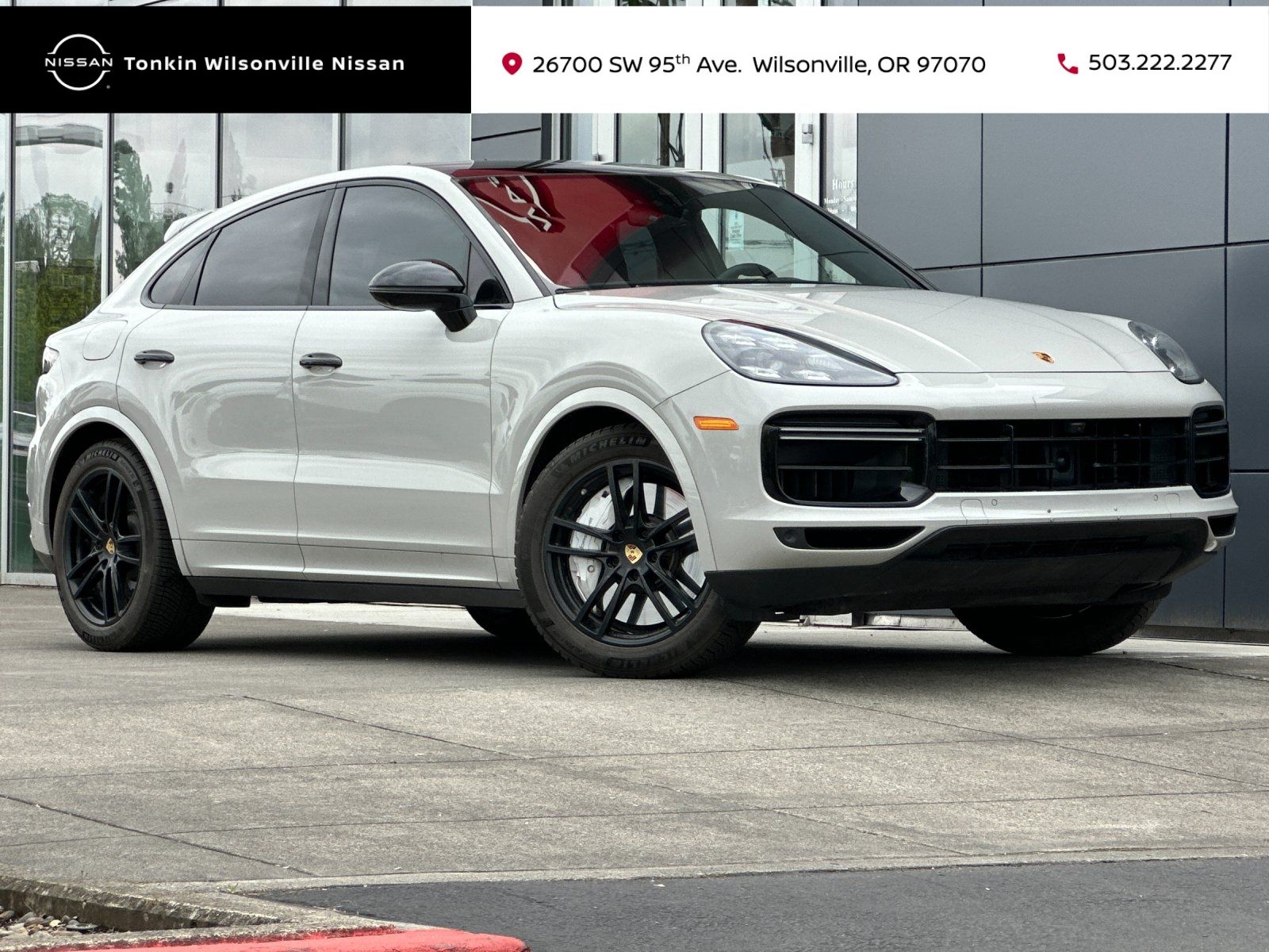 Gray 2020 Porsche Cayenne Coupe Turbo AWD Coupe All-Wheel Drive 8-Speed Automatic