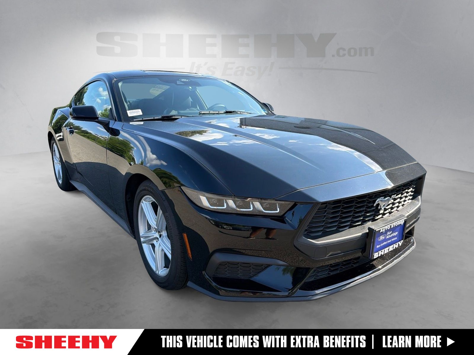 Shadow Black 2024 Ford Mustang Coupe Rear-Wheel Drive Automatic