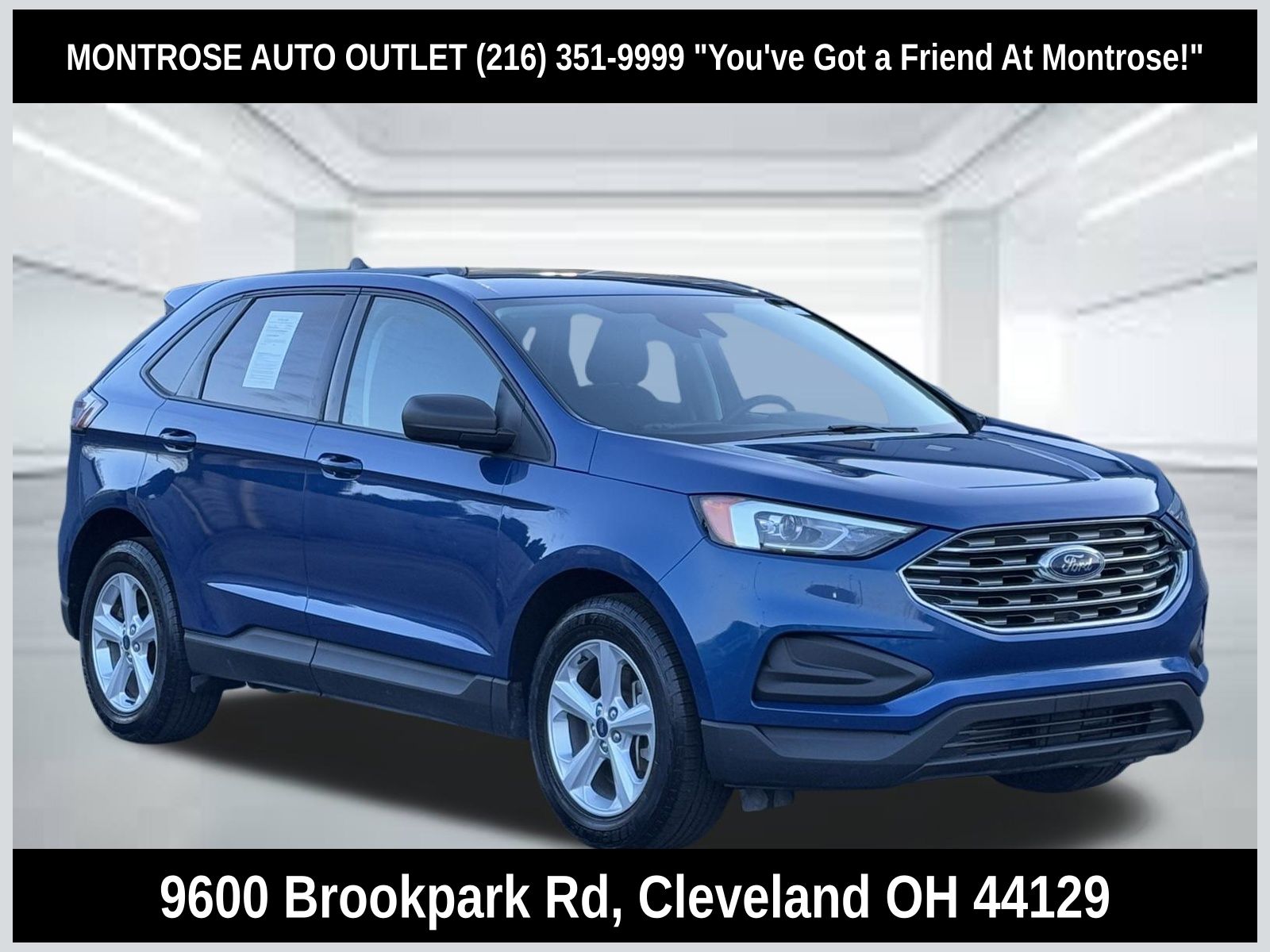 Blue Metallic 2022 Ford Edge SE AWD SUV / Crossover All-Wheel Drive 8-Speed Automatic