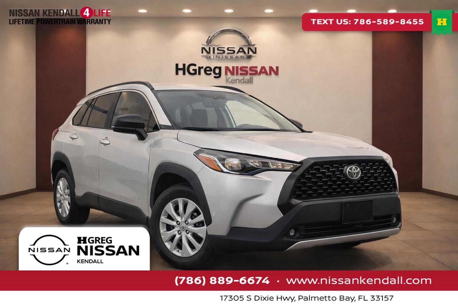 Silver 2023 Toyota Corolla Cross SUV / Crossover All-Wheel Drive Continuously Variable Transmission