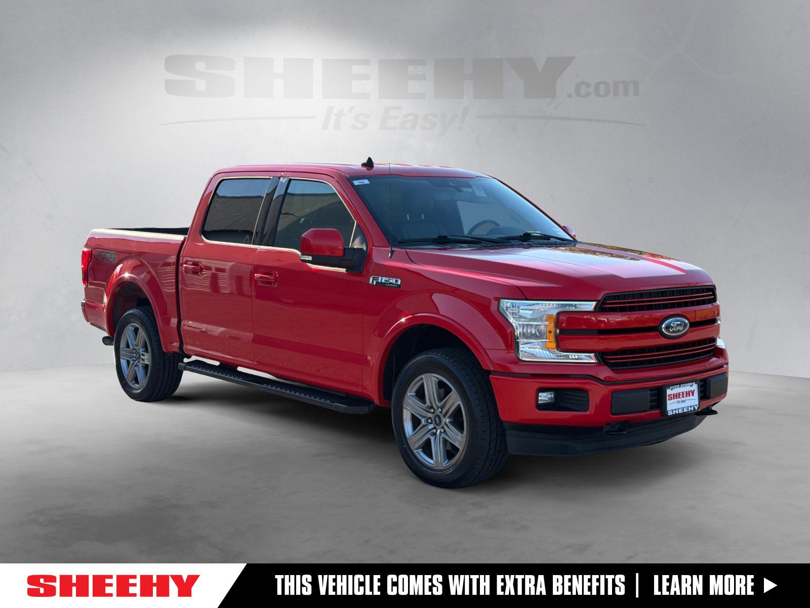 Race Red 2019 Ford F-150 Lariat SuperCrew 4WD Pickup Truck Four-Wheel Drive Automatic