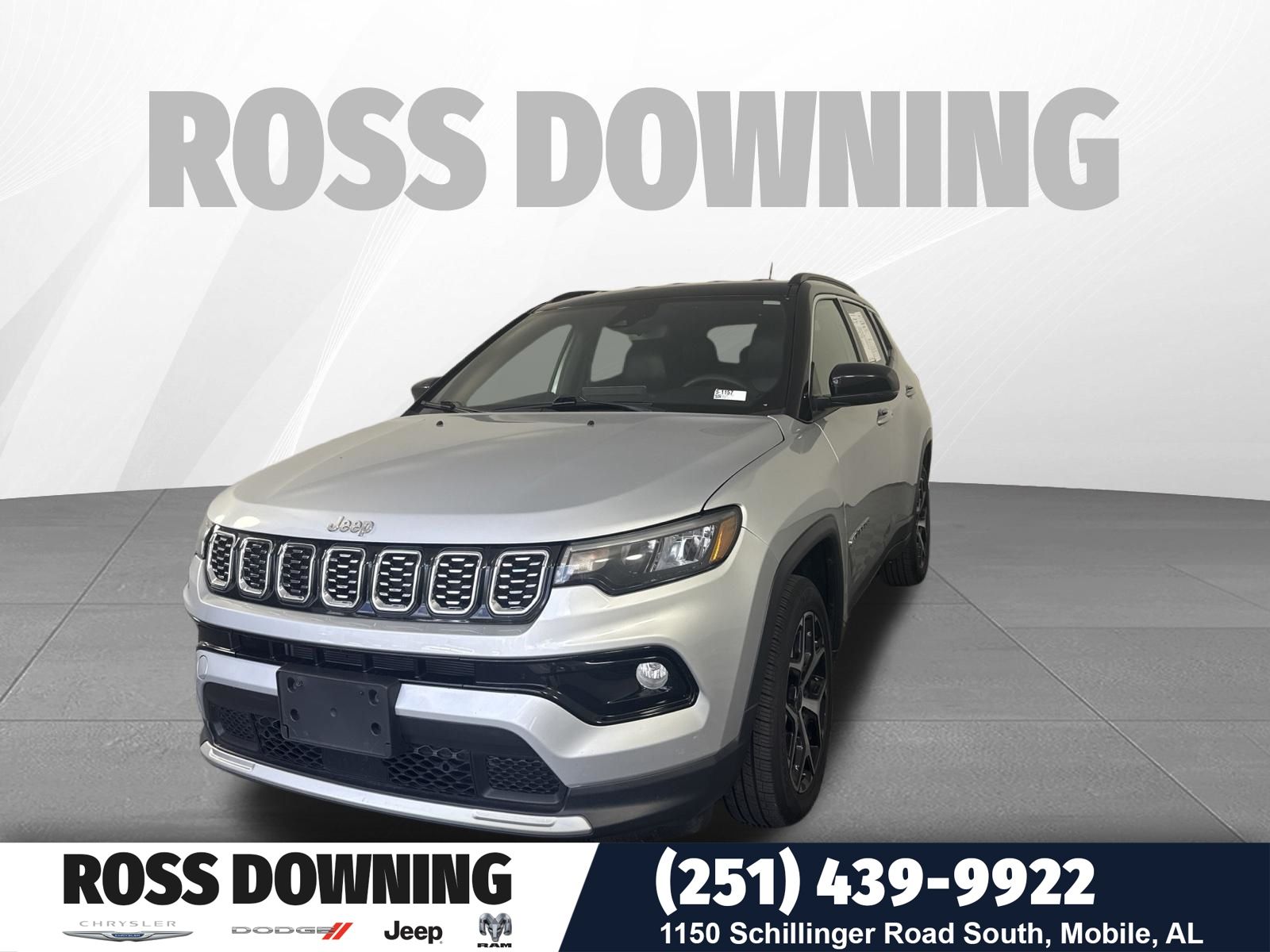 Silver Zynith Metallic Clearcoat 2025 Jeep Compass Limited 4WD SUV / Crossover Four-Wheel Drive 8-Speed Automatic