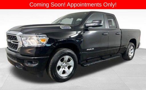 Diamond Black Crystal Pearlcoat 2024 RAM 1500 Big Horn Quad Cab 4WD Pickup Truck Four-Wheel Drive 8-Speed Automatic