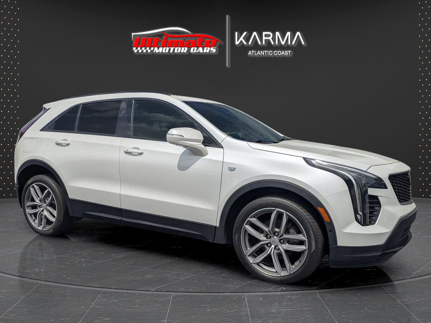 Crystal White Tricoat 2019 Cadillac XT4 Sport AWD SUV / Crossover Four-Wheel Drive 9-Speed Automatic