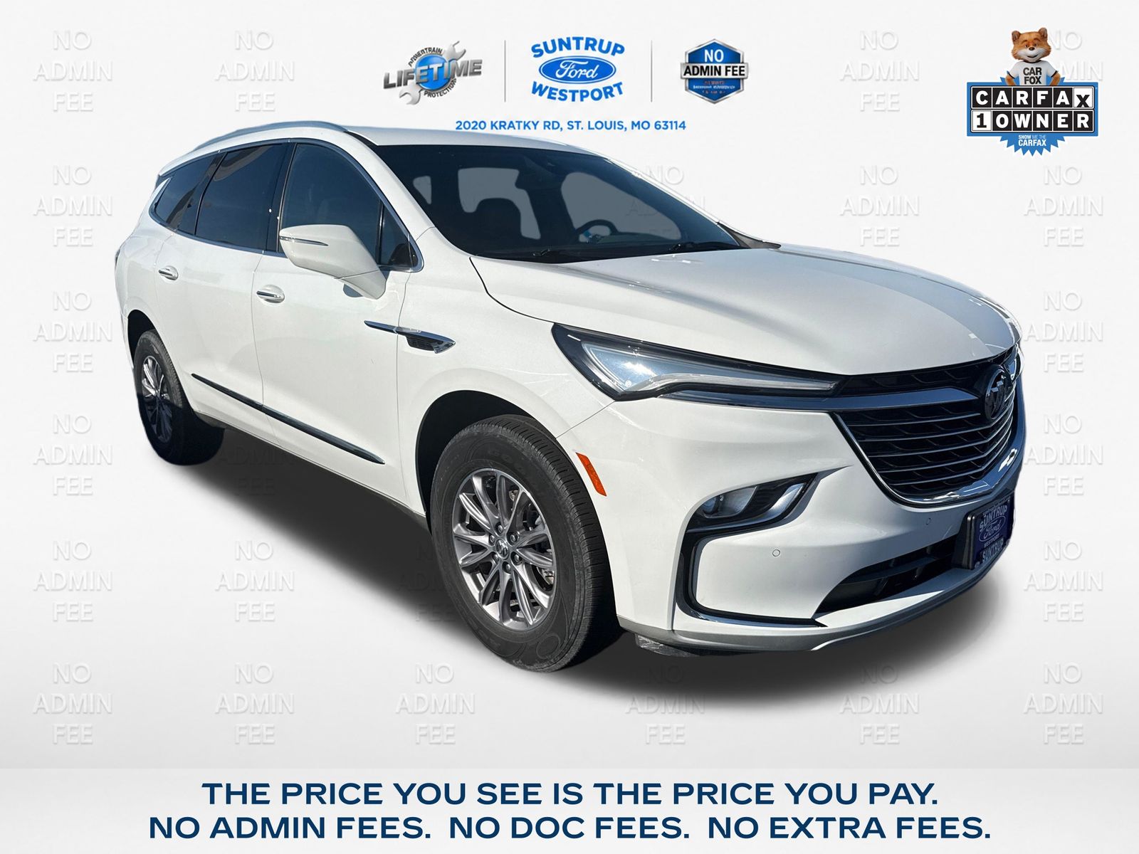 Summit White 2023 Buick Enclave SUV / Crossover Front-Wheel Drive 9-Speed Automatic