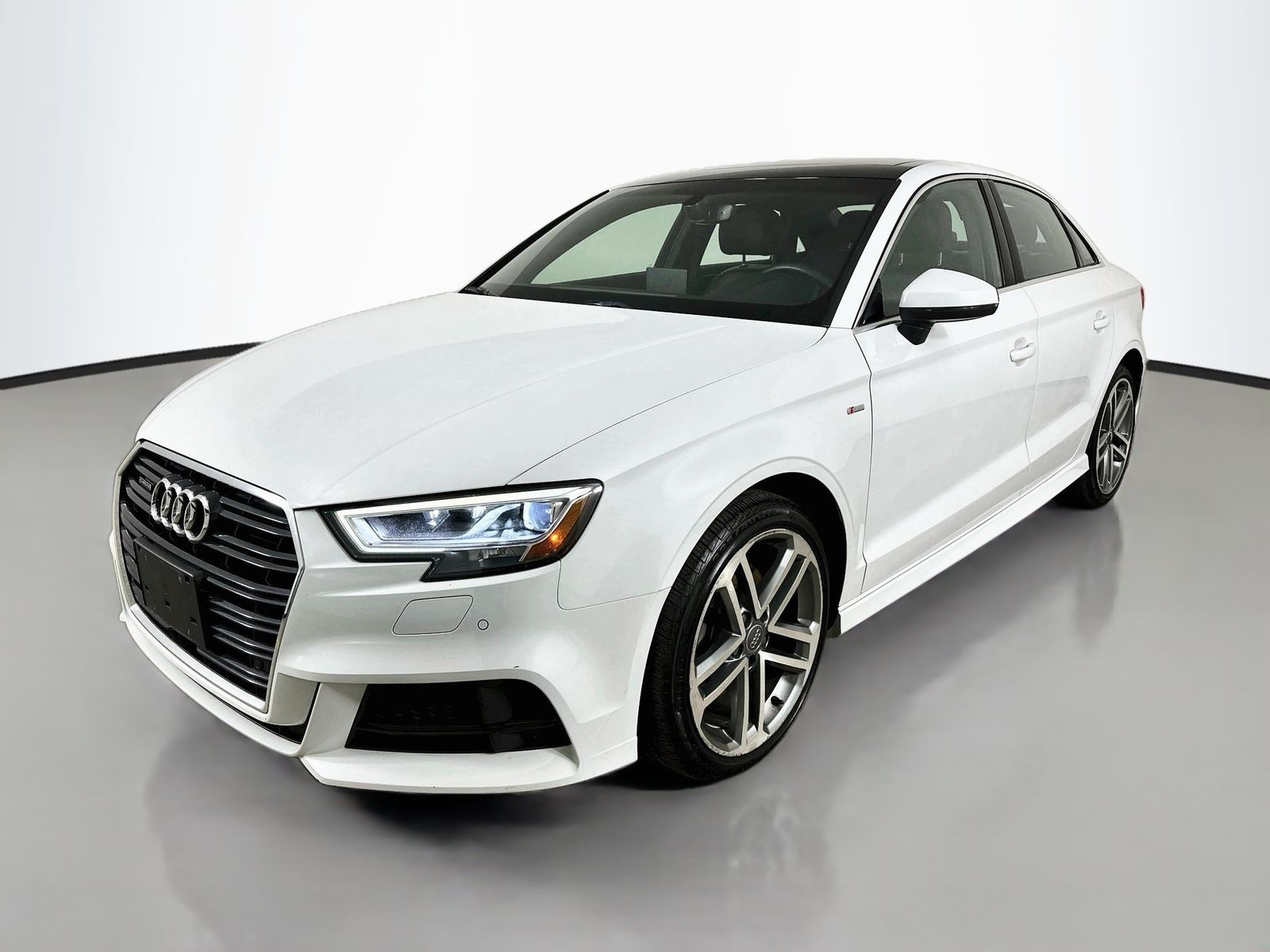 Glacier White Metallic 2018 Audi A3 Sedan All-Wheel Drive 6-Speed Automatic