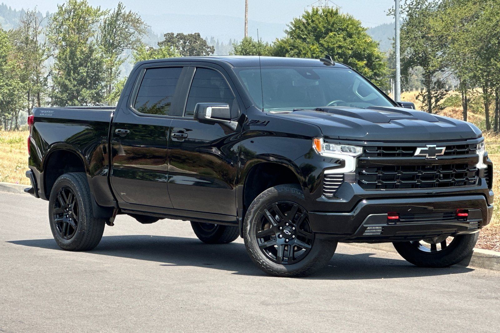 Black 2023 Chevrolet Silverado 1500 Pickup Truck Four-Wheel Drive Automatic