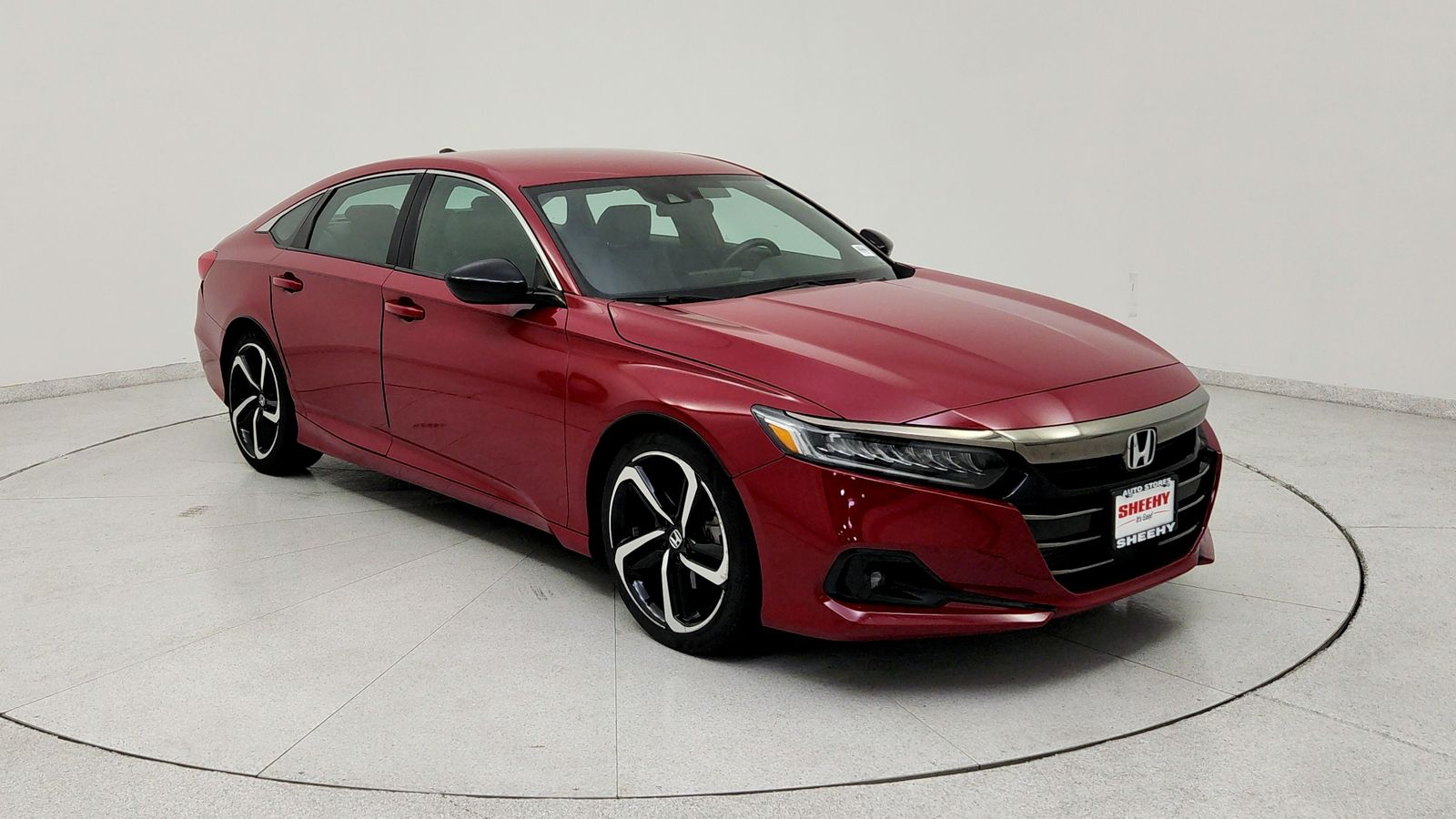 Red 2021 Honda Accord Sedan Front-Wheel Drive Continuously Variable Transmission