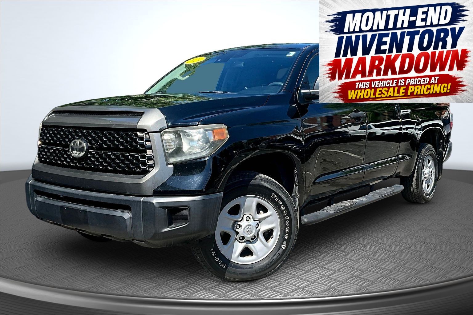 Midnight Black Metallic 2019 Toyota Tundra Pickup Truck 4X2 6-Speed Automatic Overdrive