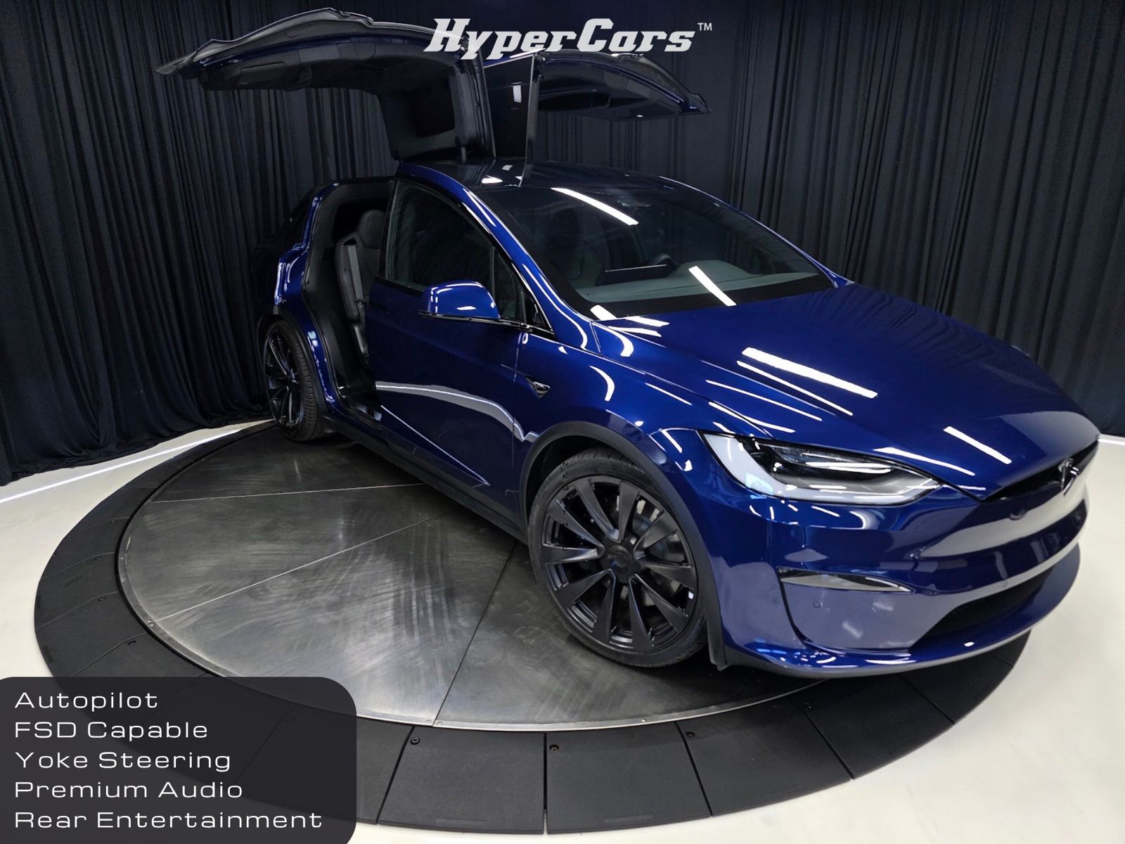 Blue 2022 Tesla Model X AWD SUV / Crossover All-Wheel Drive 1-Speed Automatic