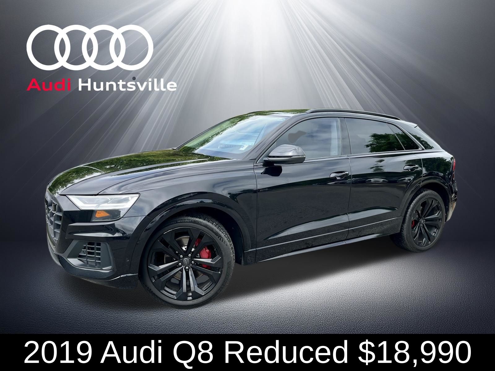 Orca Black Metallic 2019 Audi Q8 quattro Premium Plus 55 TFSI SUV / Crossover All-Wheel Drive 8-Speed Automatic