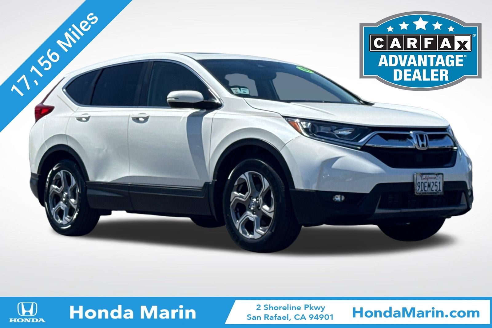 White Diamond Pearl 2018 Honda CR-V SUV / Crossover Front-Wheel Drive Continuously Variable Transmission