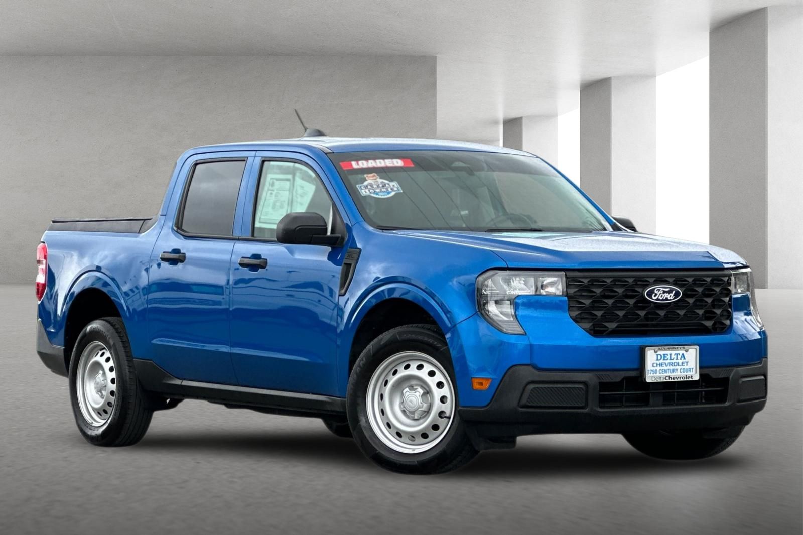 Blue 2025 Ford Maverick XL SuperCrew FWD Pickup Truck Front-Wheel Drive Continuously Variable Transmission