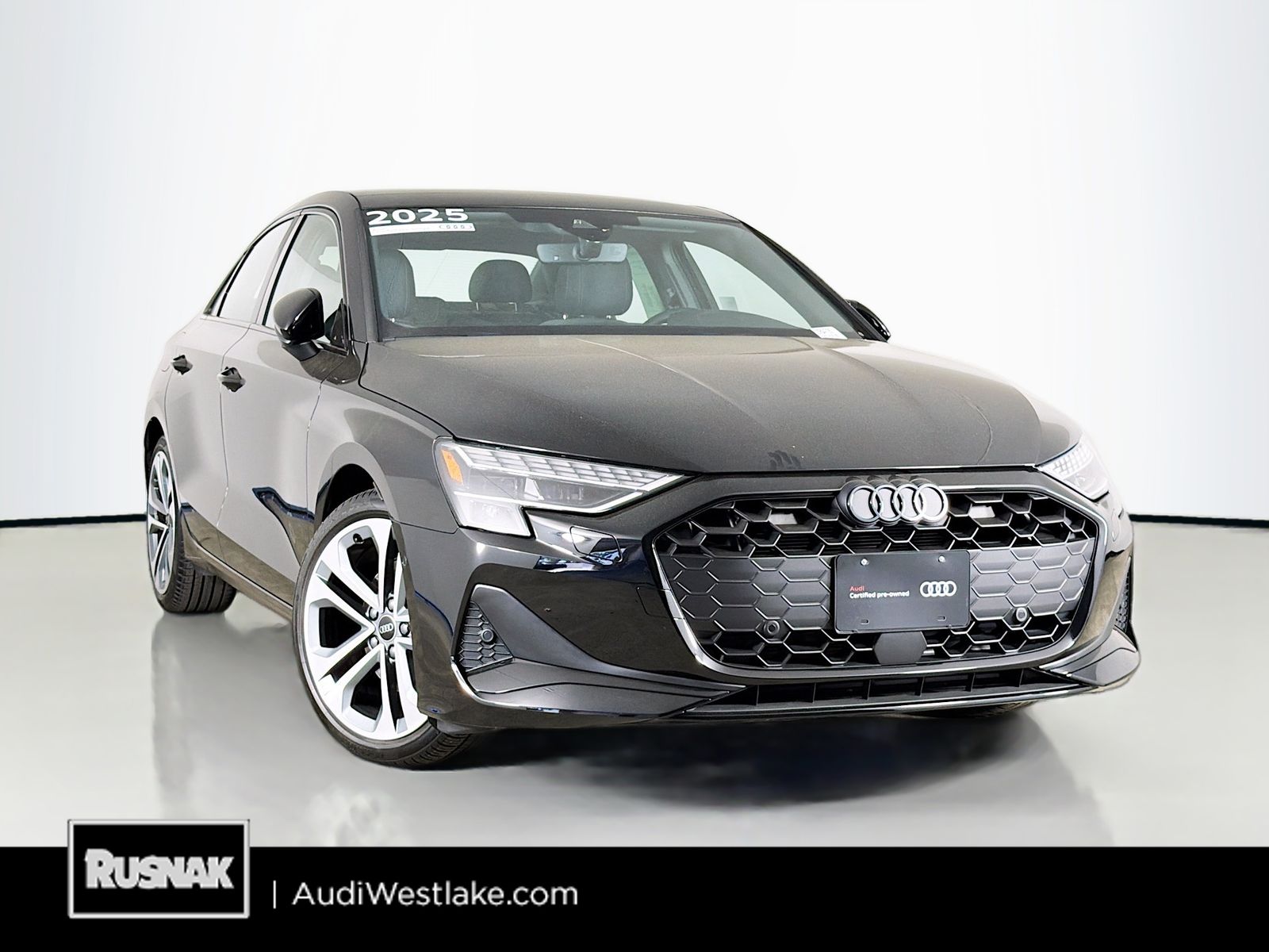 Brilliant Black 2025 Audi A3 Sedan All-Wheel Drive 7-Speed Automatic
