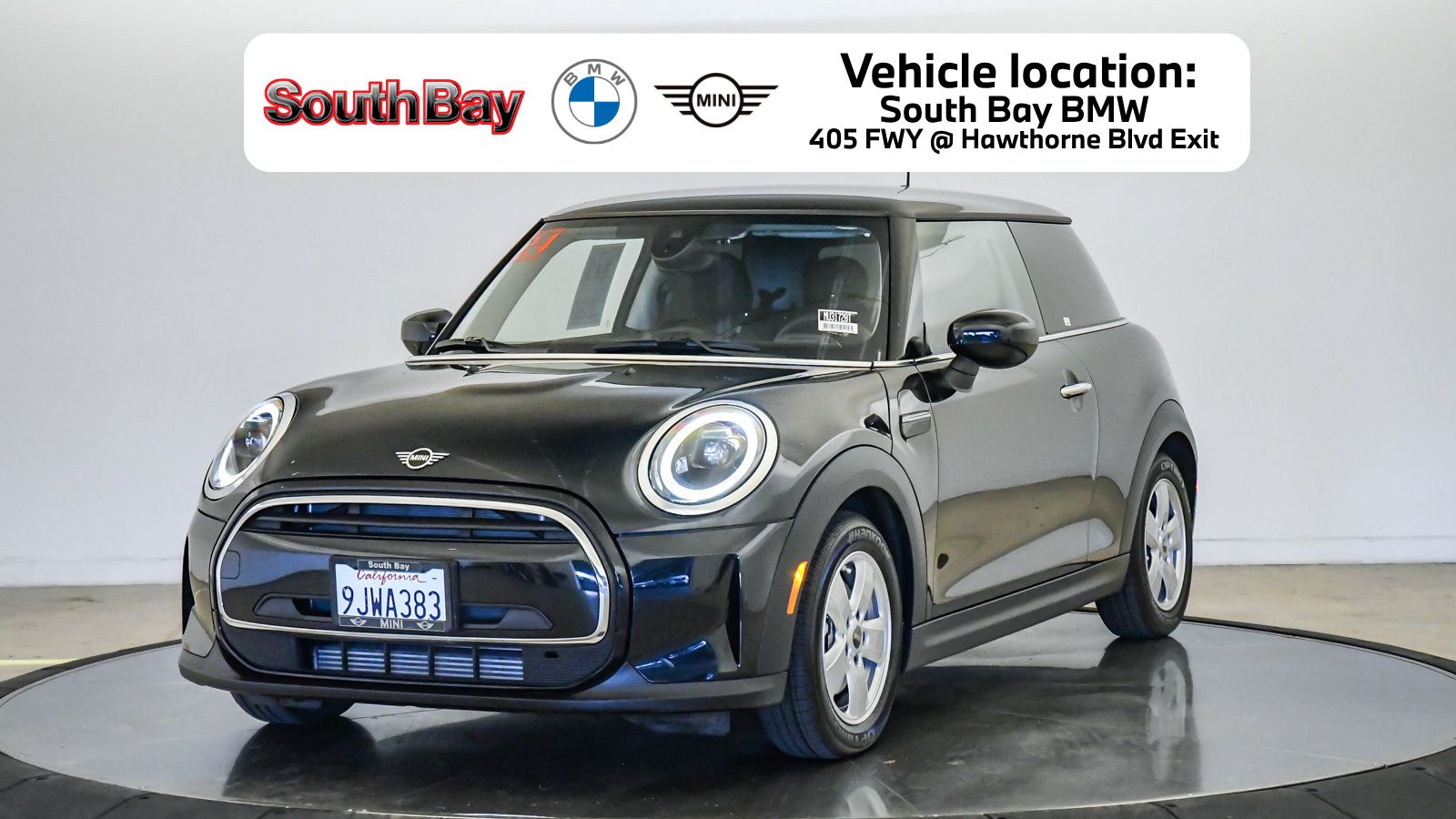 Midnight Black 2024 MINI Cooper 2-Door Hatchback FWD Hatchback Front-Wheel Drive 7-Speed Automatic