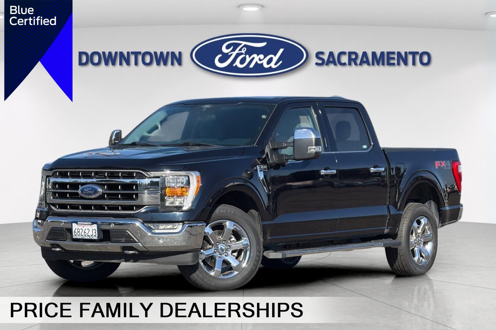 Antimatter Blue Metallic 2021 Ford F-150 Lariat SuperCrew 4WD Pickup Truck Four-Wheel Drive Automatic