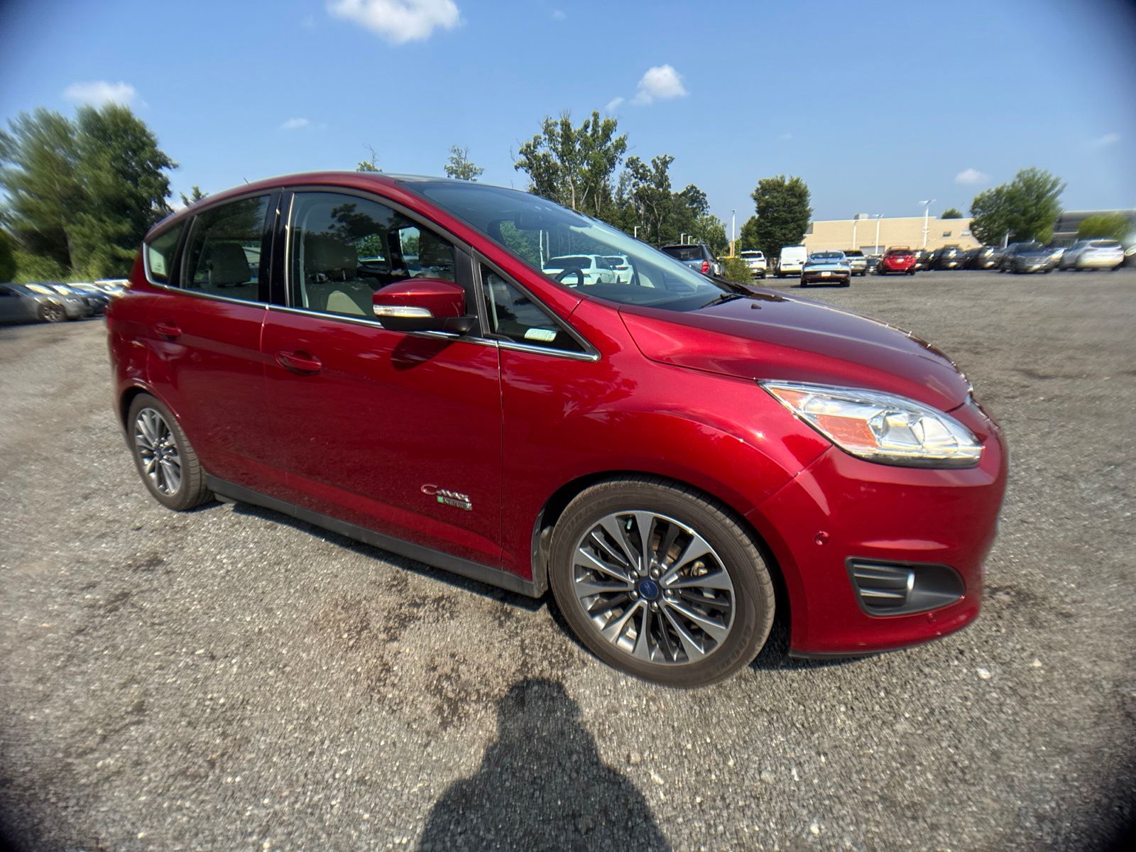 Ruby Red Metallic 2017 Ford C-Max Energi Wagon Front-Wheel Drive Continuously Variable Transmission