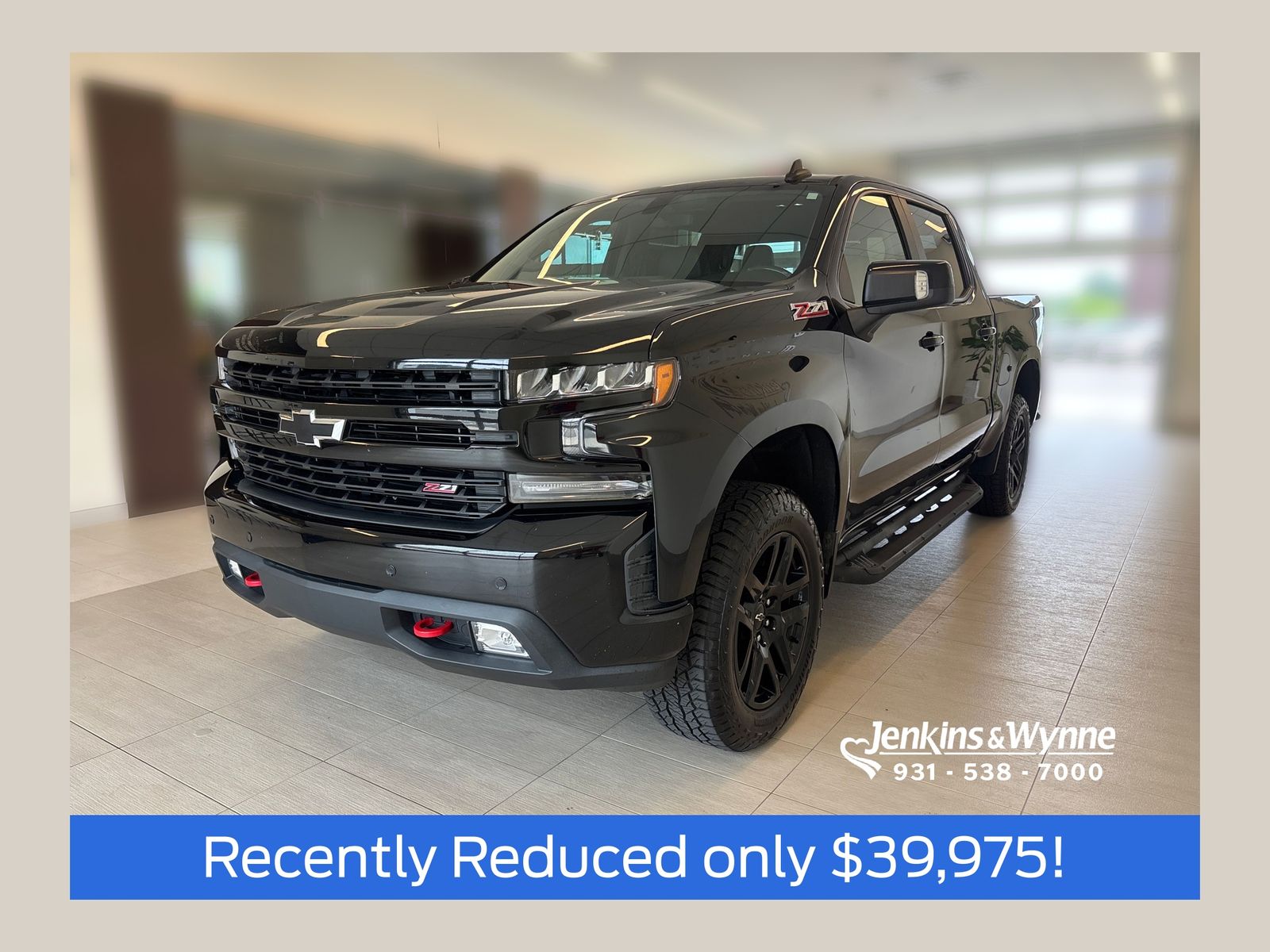 Black 2022 Chevrolet Silverado 1500 Pickup Truck Four-Wheel Drive Automatic