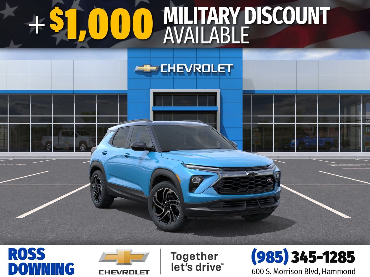 Marina Blue 2026 Chevrolet Trailblazer RS FWD SUV / Crossover Front-Wheel Drive Continuously Variable Transmission
