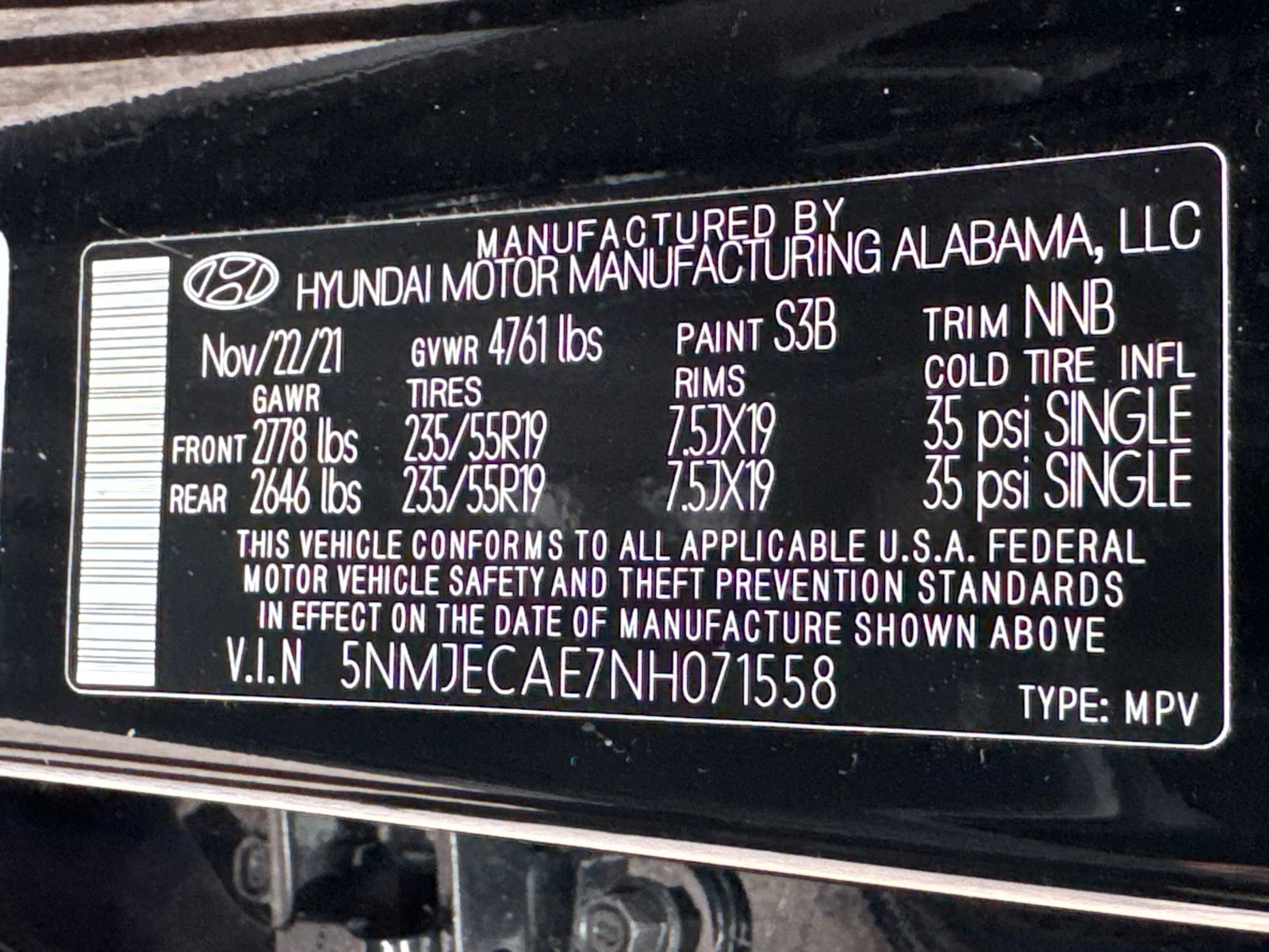 Used 2022 Black Hyundai Limited image 33