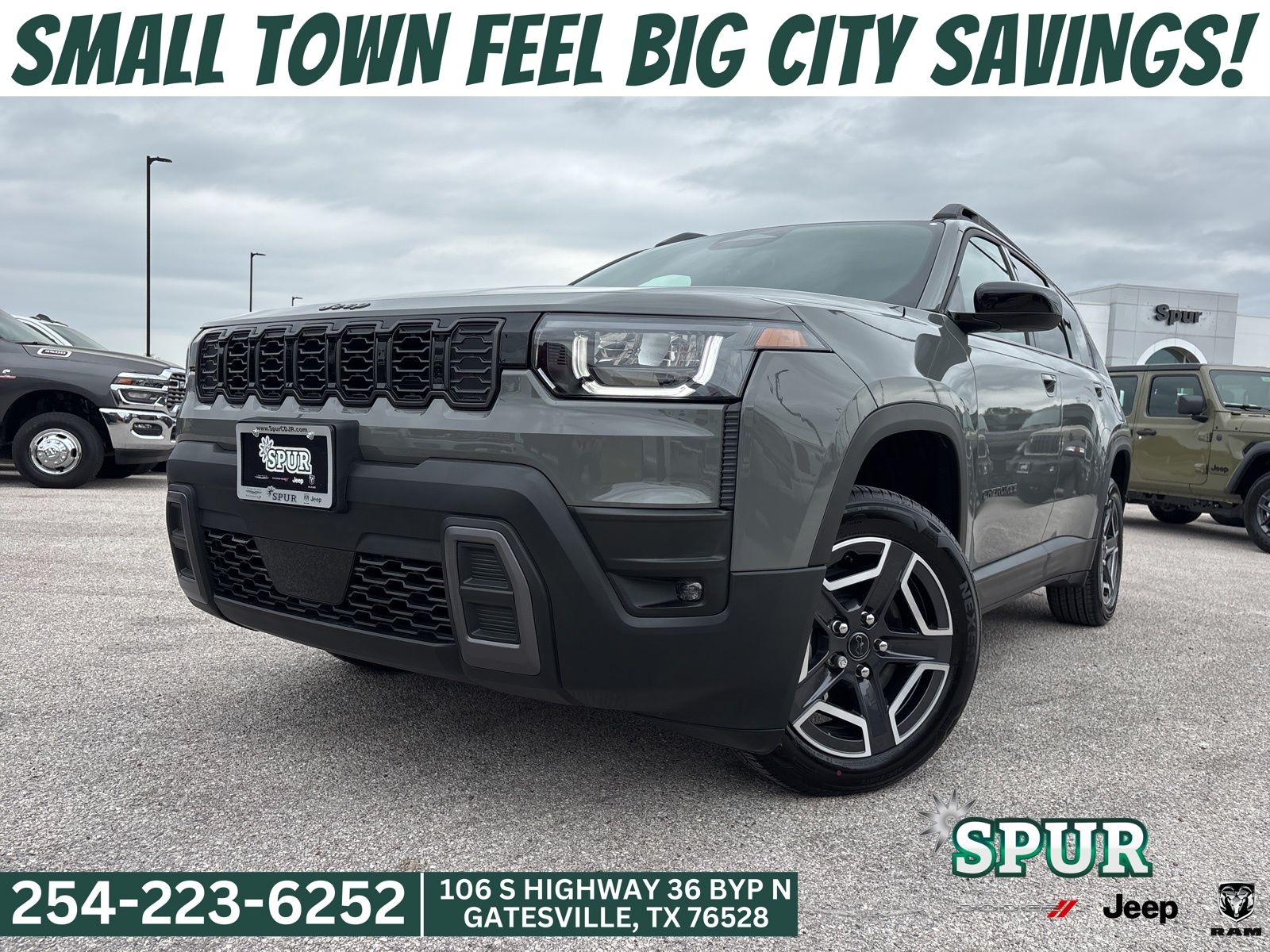 Sting-Gray Clearcoat 2026 Jeep Cherokee SUV / Crossover Four-Wheel Drive Continuously Variable Transmission