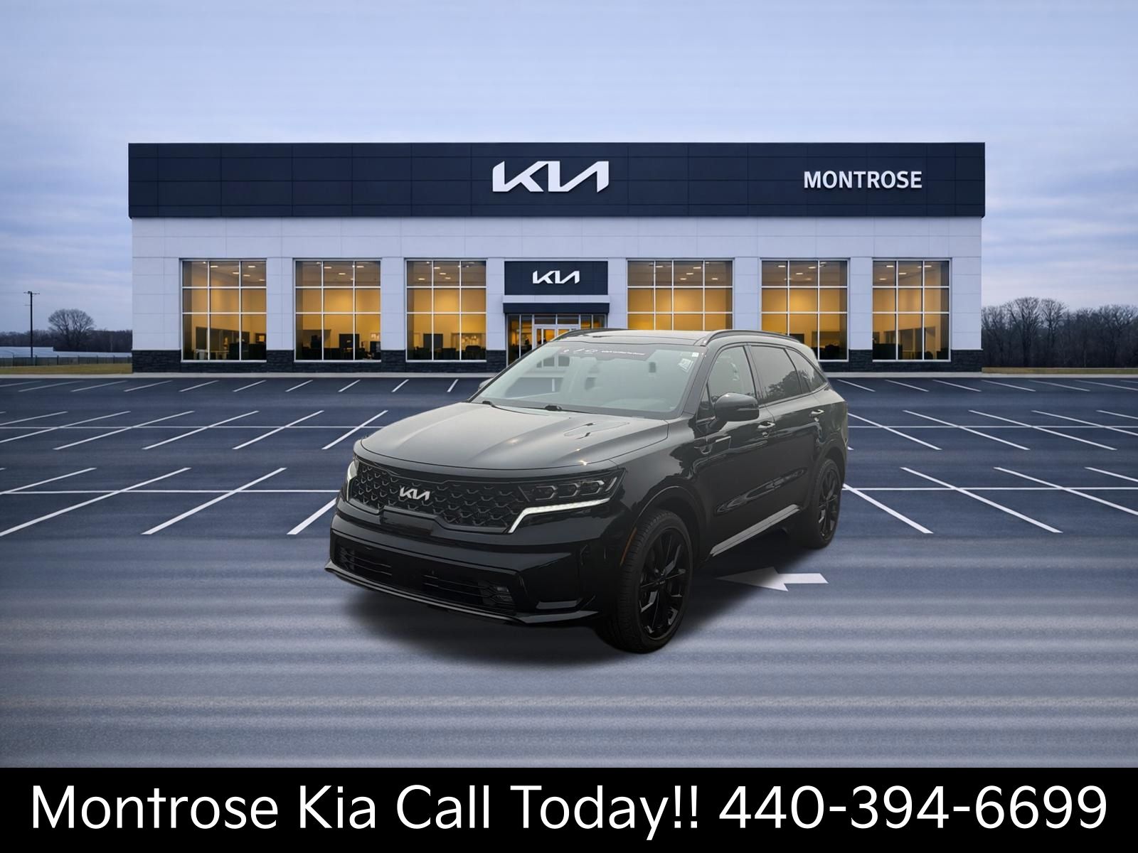 Ebony Black 2023 Kia Sorento SUV / Crossover Front-Wheel Drive 8-Speed Dual Clutch