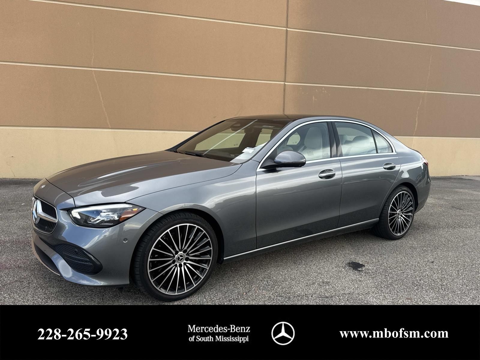 Gray 2026 Mercedes-Benz C-Class Sedan Rear-Wheel Drive 9-Speed Automatic