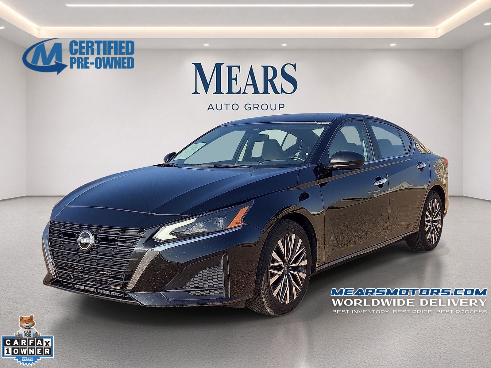 Super Black Clearcoat 2025 Nissan Altima Sedan Front-Wheel Drive Continuously Variable Transmission