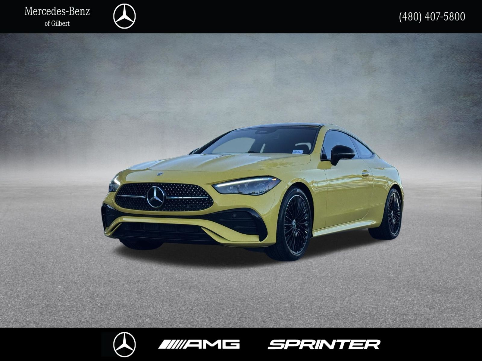 Sun Yellow 2026 Mercedes-Benz CLE Coupe All-Wheel Drive 9-Speed Automatic