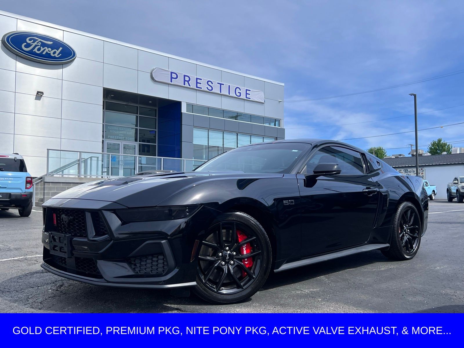Shadow Black 2025 Ford Mustang Coupe Rear-Wheel Drive 6-Speed Manual