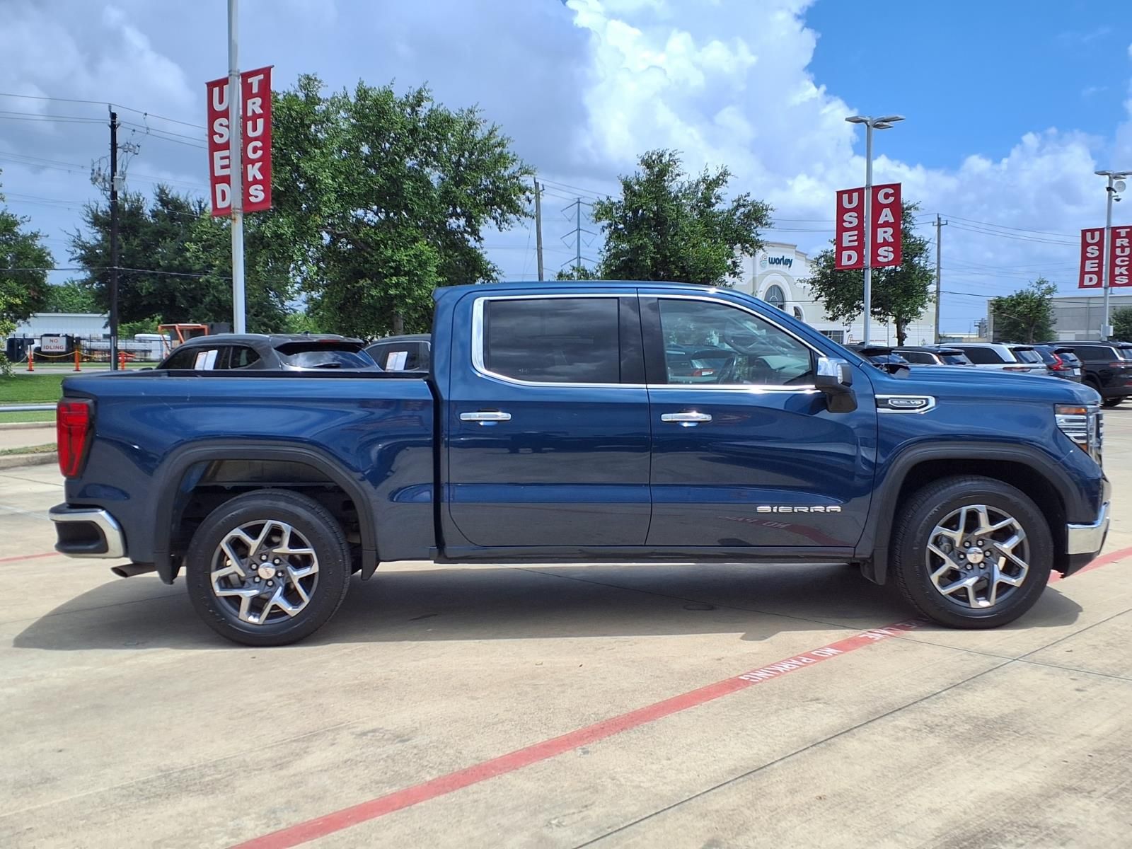 2022 GMC Sierra 1500 SLT Blue at North Houston Mitsubishi