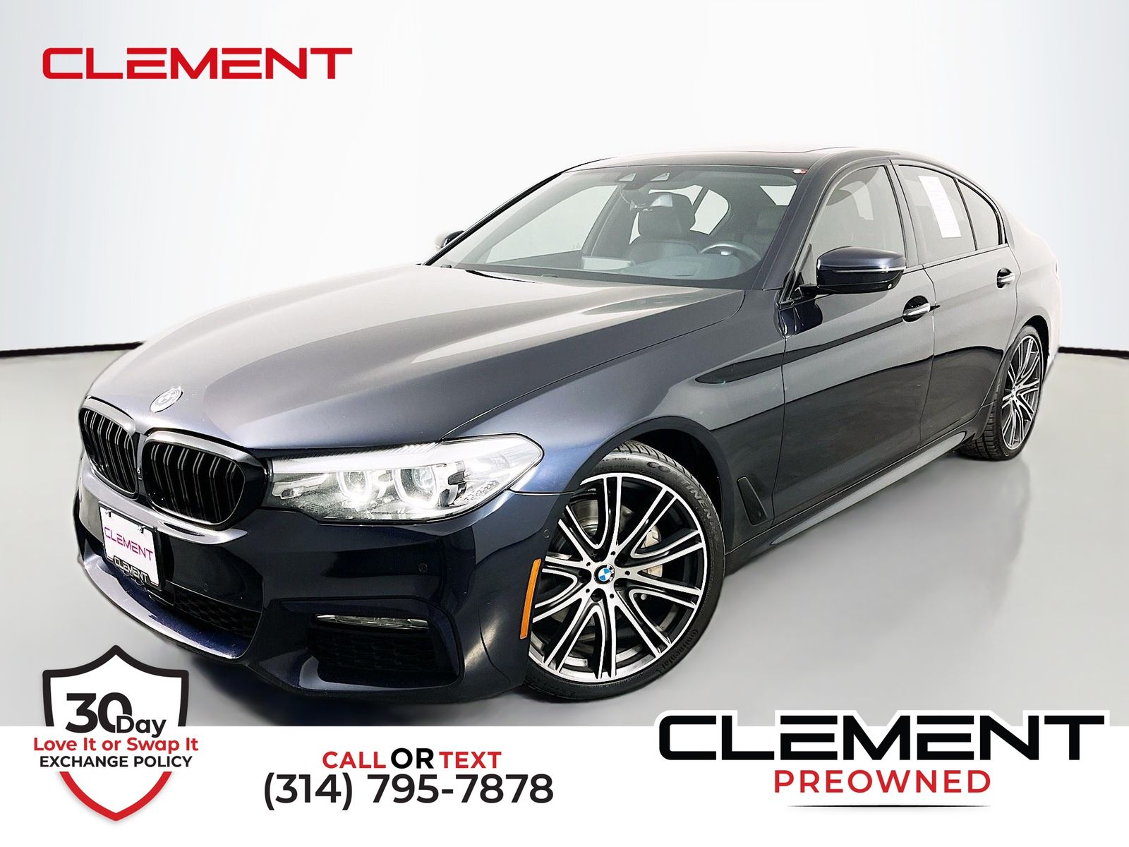 Carbon Black Metallic 2018 BMW 5 Series 540i xDrive Sedan AWD Sedan All-Wheel Drive 8-Speed Automatic