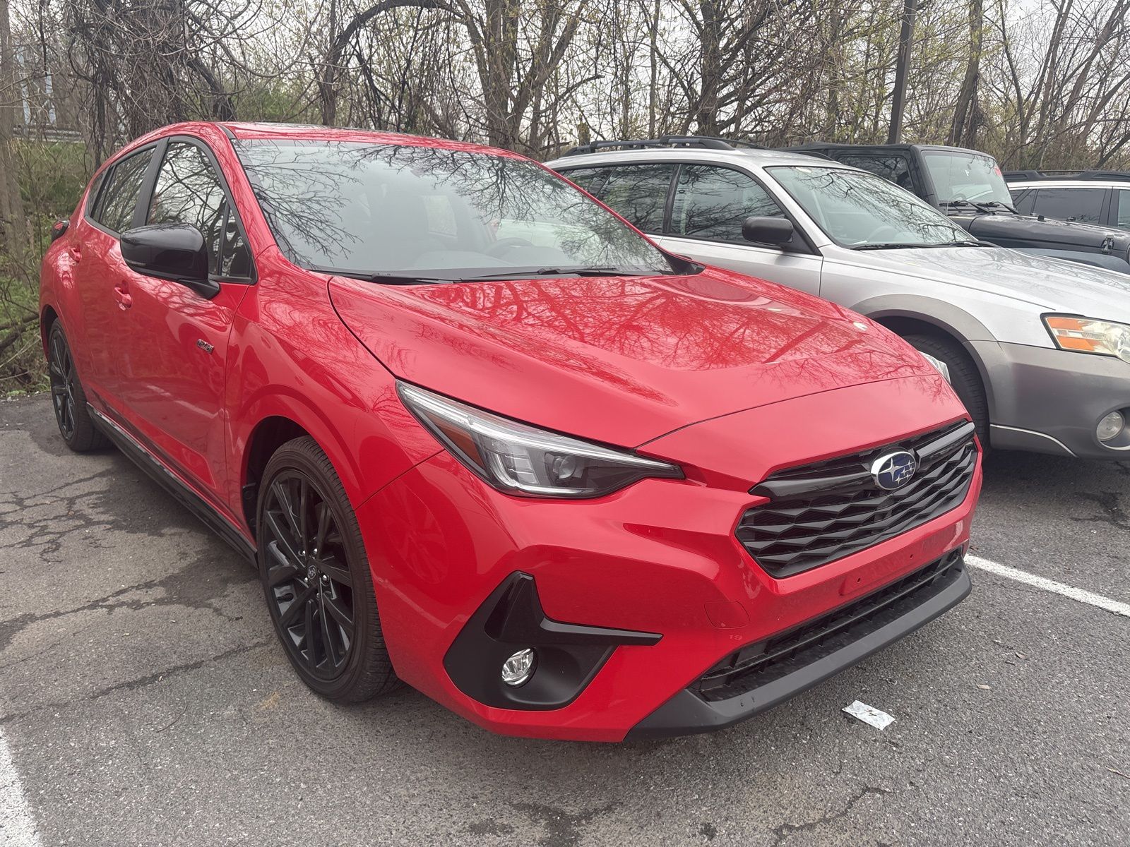 Pure Red 2024 Subaru Impreza RS AWD Wagon All-Wheel Drive Continuously Variable Transmission