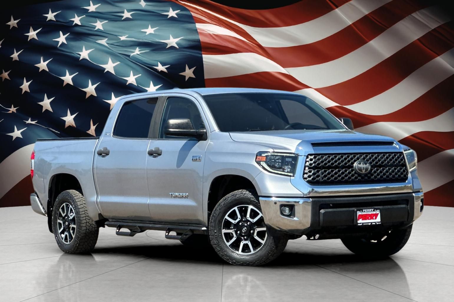 Silver Sky Metallic 2021 Toyota Tundra Pickup Truck Four-Wheel Drive 6-Speed Automatic