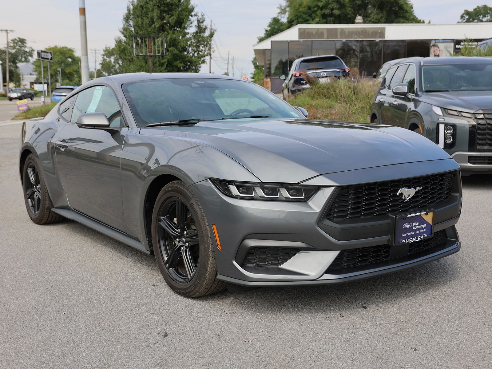 Gray Metallic 2024 Ford Mustang Coupe Rear-Wheel Drive Automatic