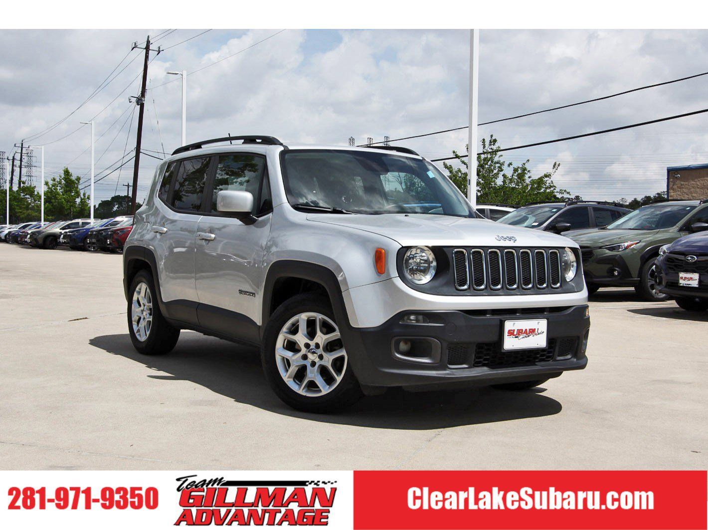 Glacier Metallic 2015 Jeep Renegade Latitude SUV / Crossover Front-Wheel Drive 9-Speed Automatic