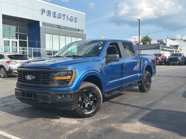 Blue Metallic 2024 Ford F-150 Pickup Truck Four-Wheel Drive Automatic