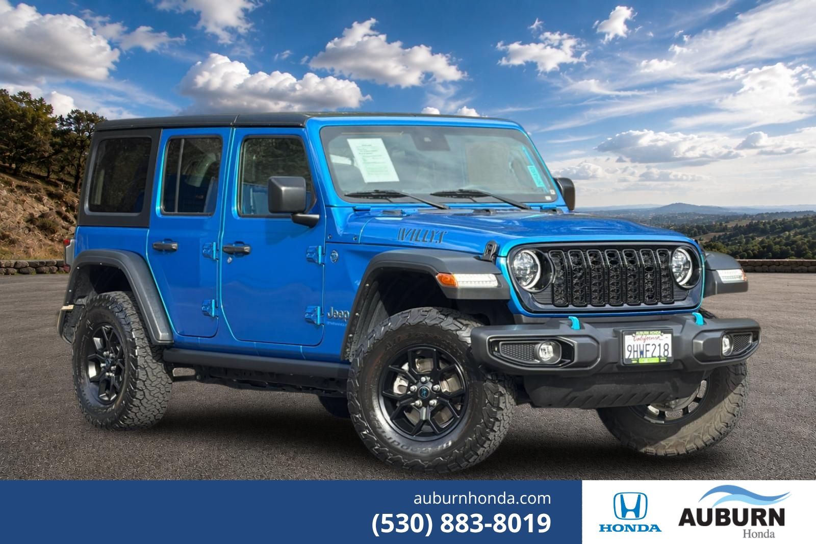 Hydro Blue Pearlcoat 2024 Jeep Wrangler 4xe SUV / Crossover Four-Wheel Drive 8-Speed Automatic