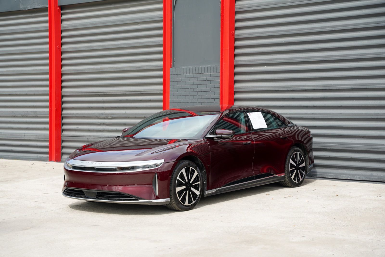 Red (Burgundy) 2024 Lucid Air Touring AWD Sedan All-Wheel Drive 1-Speed Automatic