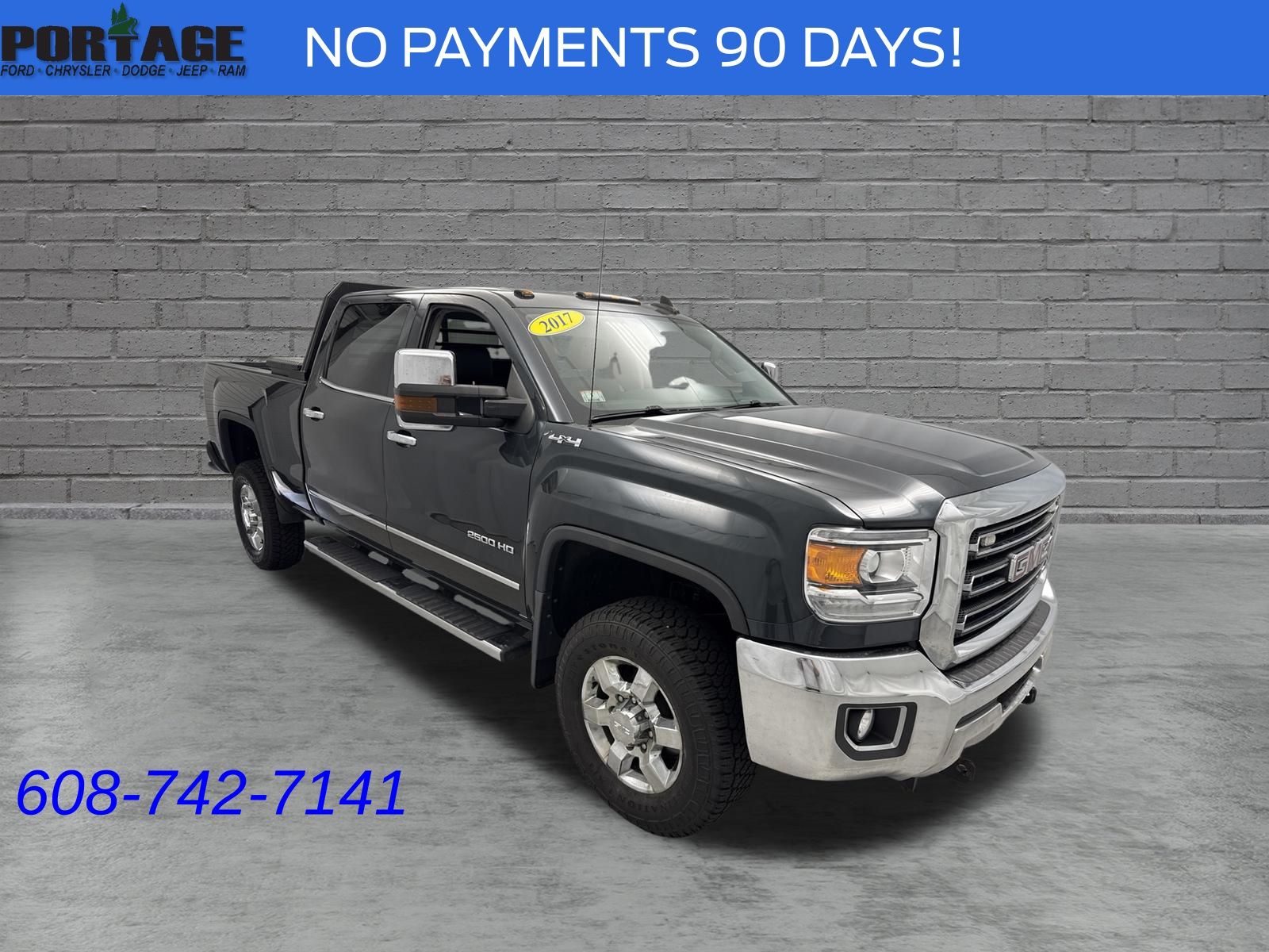 Dark Slate Metallic 2017 GMC Sierra 2500HD Pickup Truck Four-Wheel Drive 6-Speed Automatic Overdrive