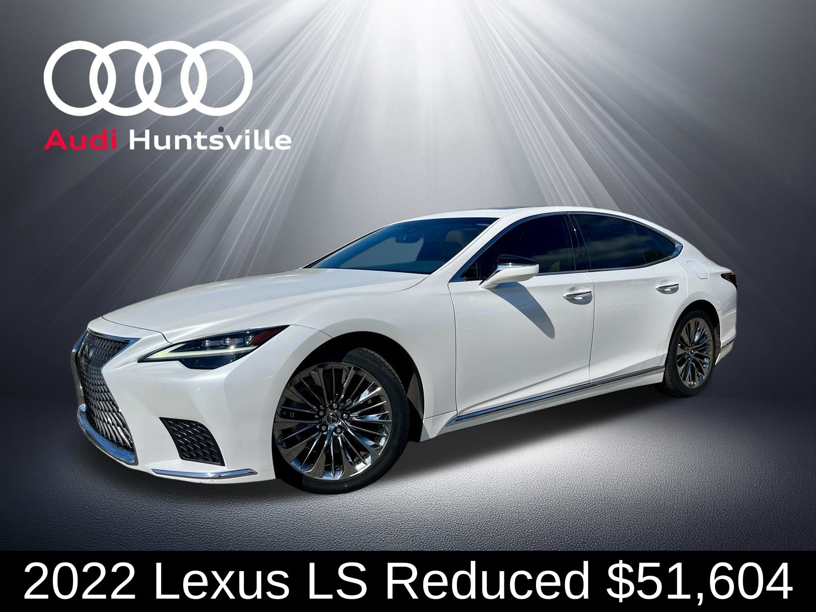 White 2022 Lexus LS 500 RWD Sedan Rear-Wheel Drive Automatic