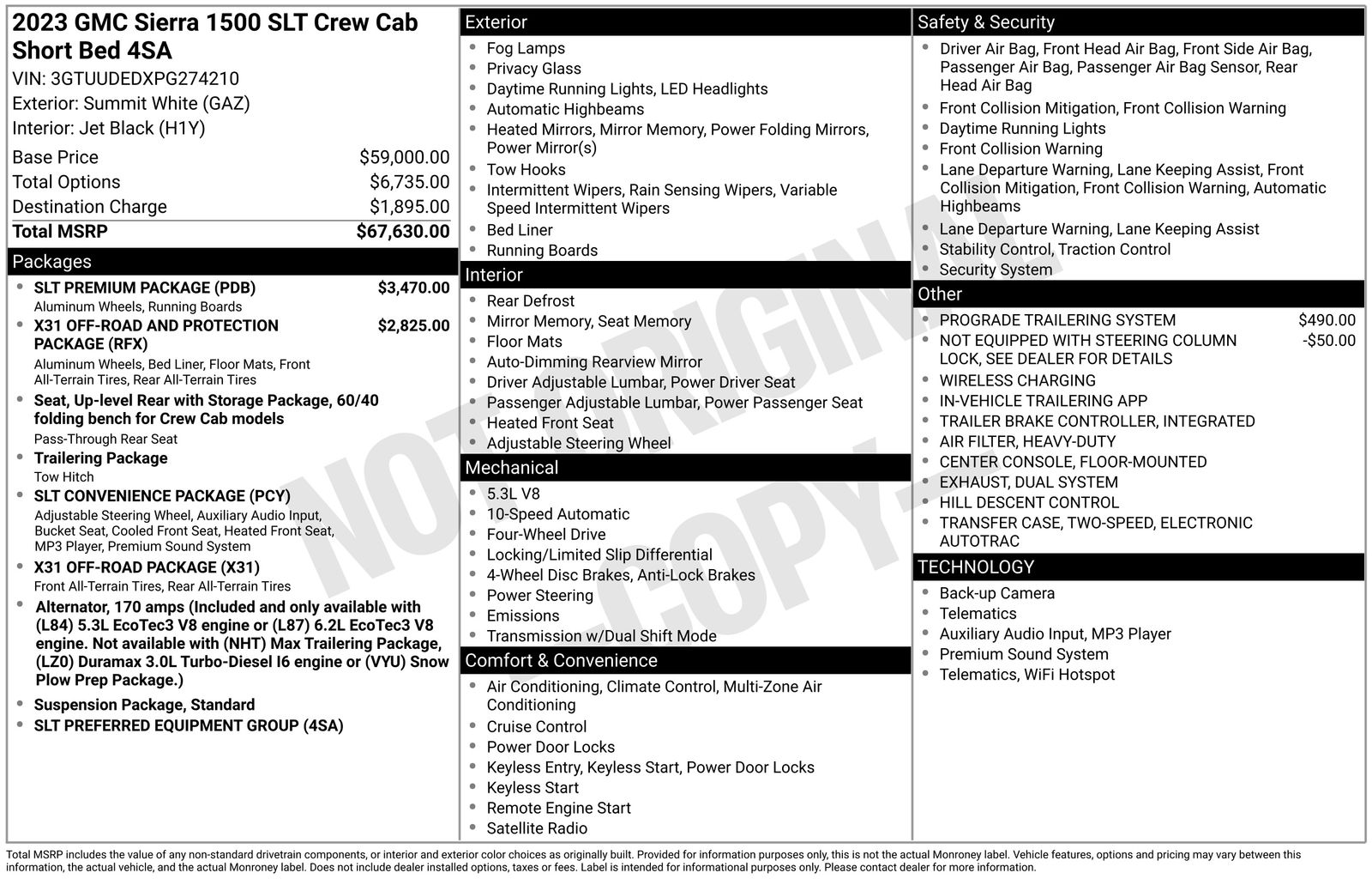 Used Car 2023 Gmc Sierra 1500  Slt For Sale Under $50,000 In Austin, Texas