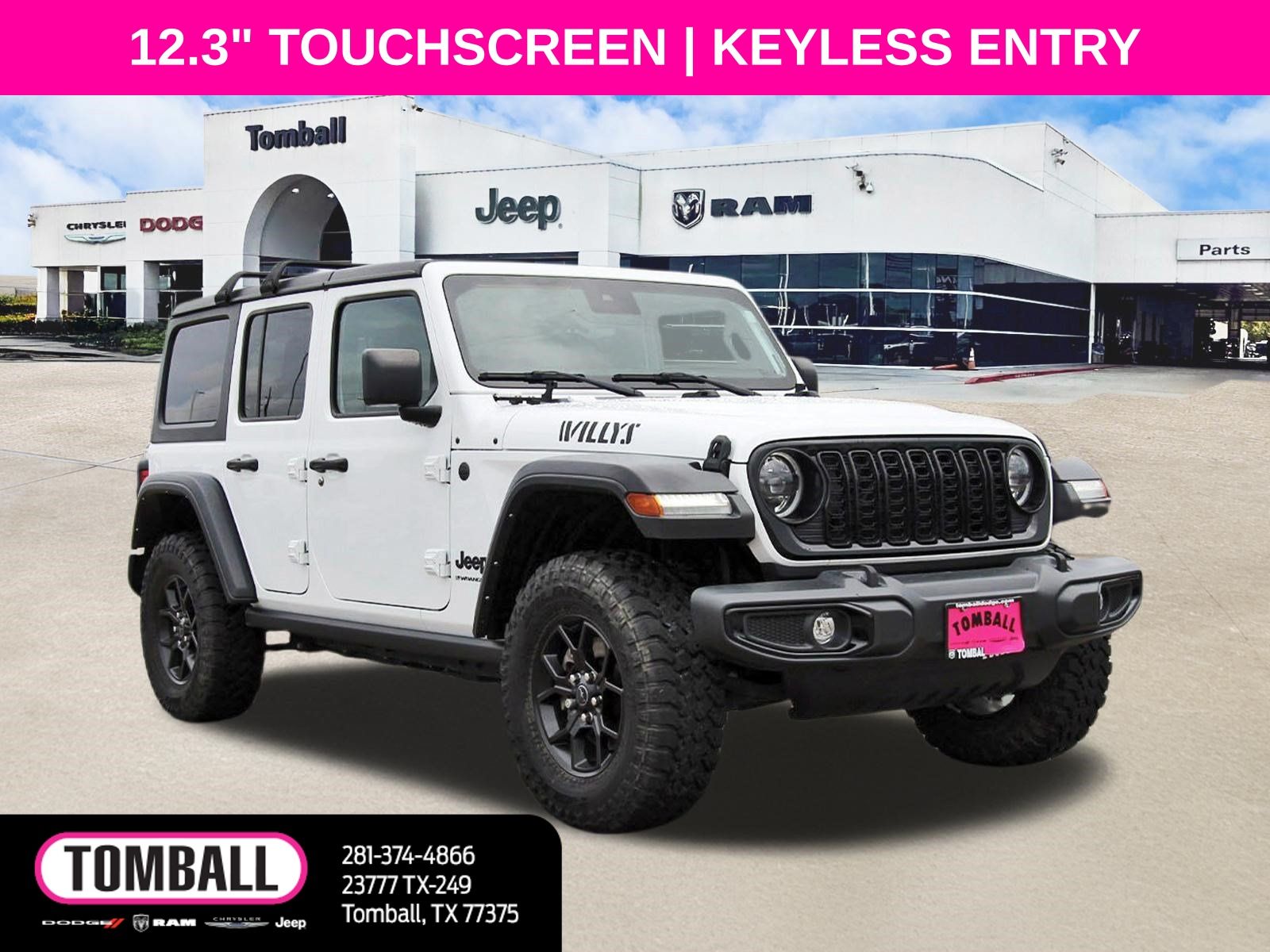 Bright White Clearcoat 2024 Jeep Wrangler SUV / Crossover Four-Wheel Drive 8-Speed Automatic