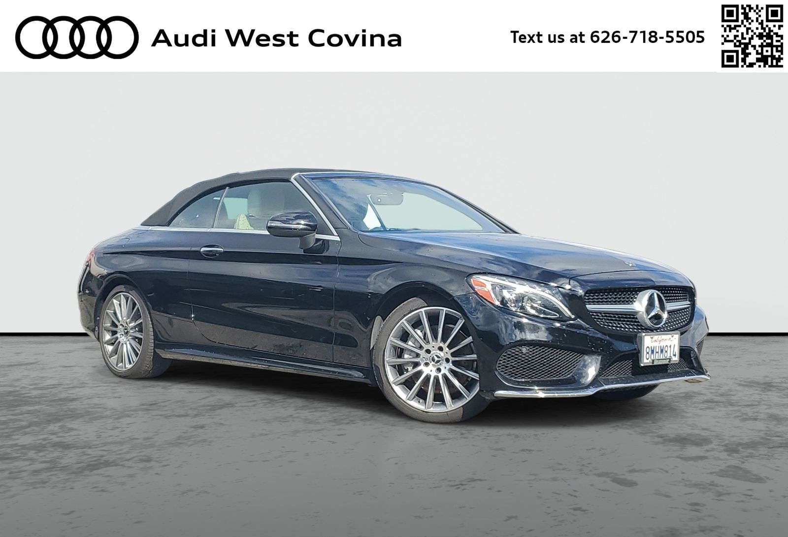 Black 2018 Mercedes-Benz C-Class C 300 Cabriolet RWD Convertible Rear-Wheel Drive 9-Speed Automatic