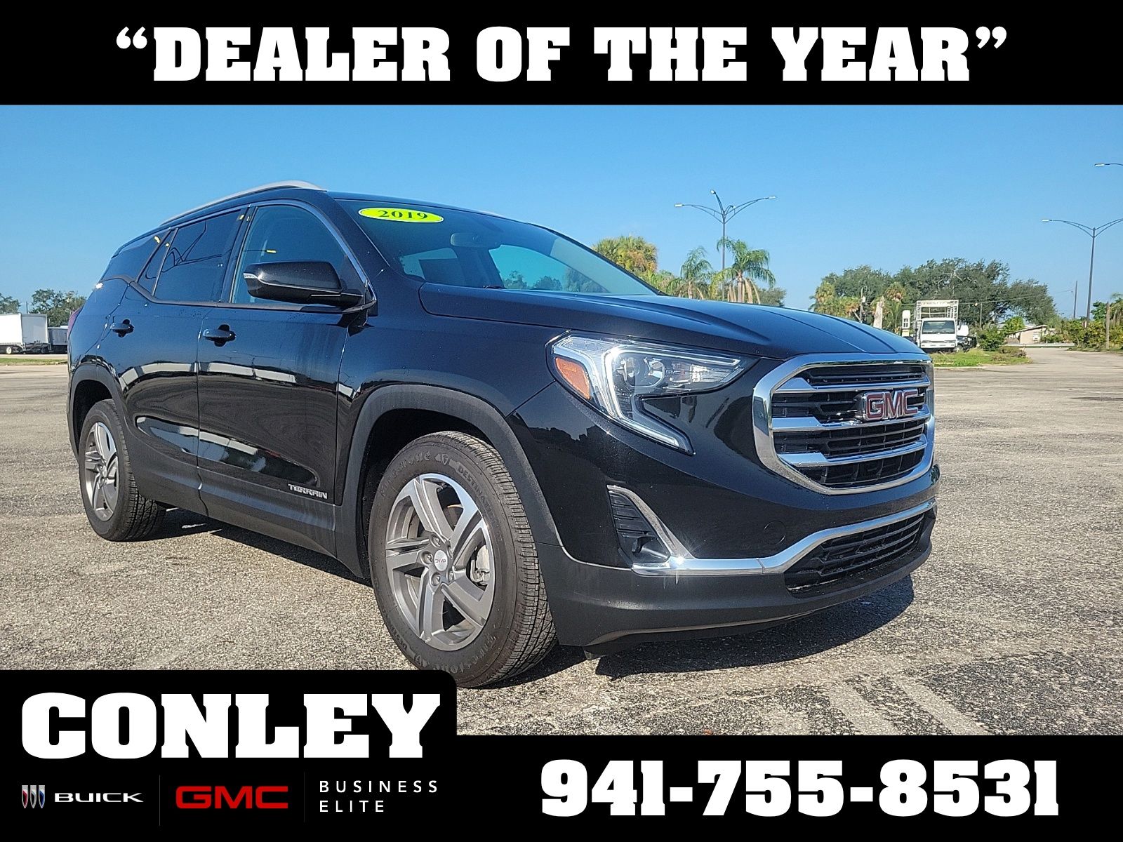 Black (Ebony Twilight Metallic) 2019 GMC Terrain SUV / Crossover Front-Wheel Drive 9-Speed Automatic