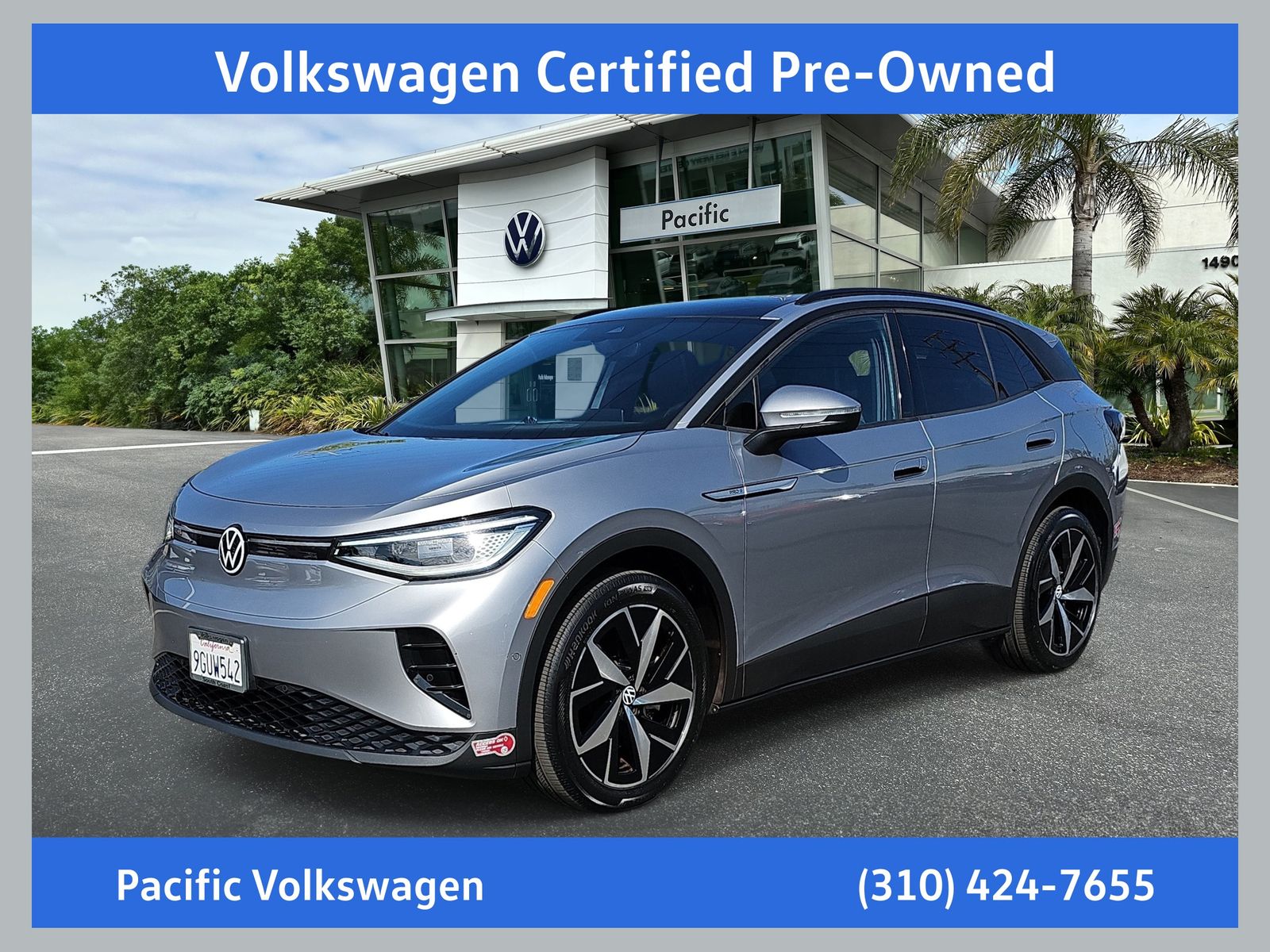 Silver Mist Metallic 2023 Volkswagen ID.4 SUV / Crossover Rear-Wheel Drive Automatic