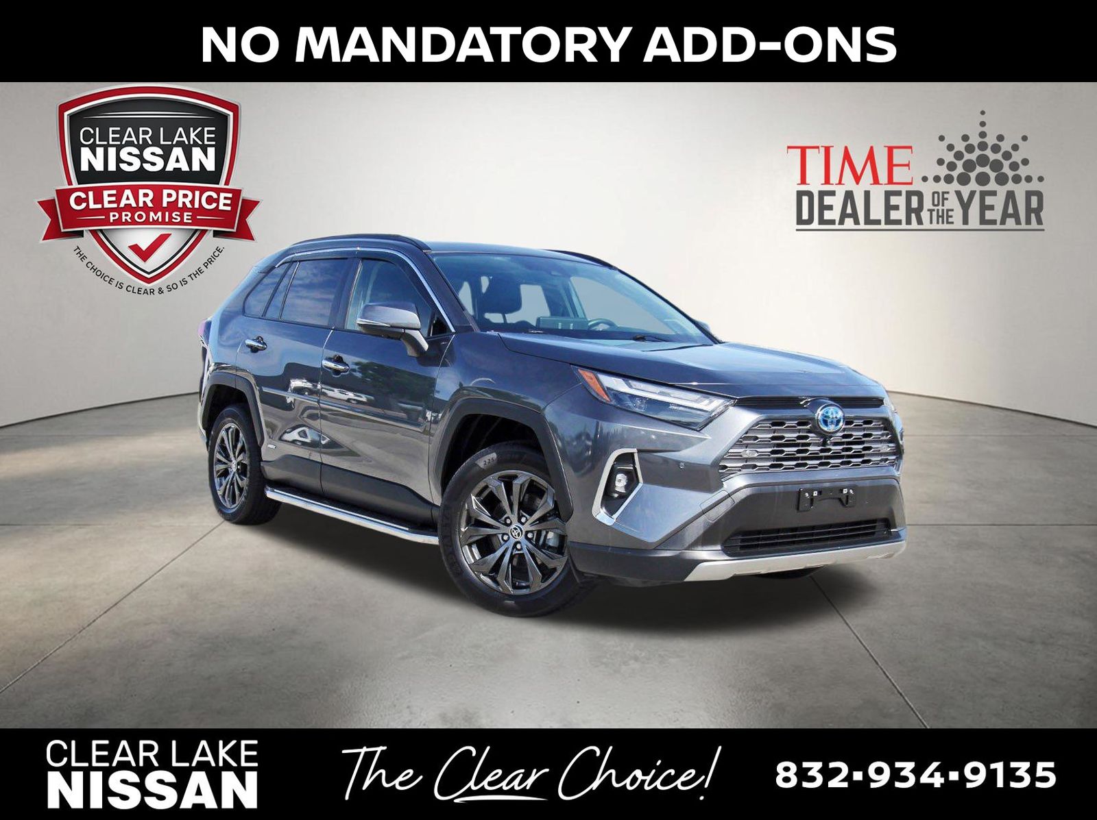 Magnetic Gray Metallic 2023 Toyota RAV4 Hybrid SUV / Crossover All-Wheel Drive Continuously Variable Transmission