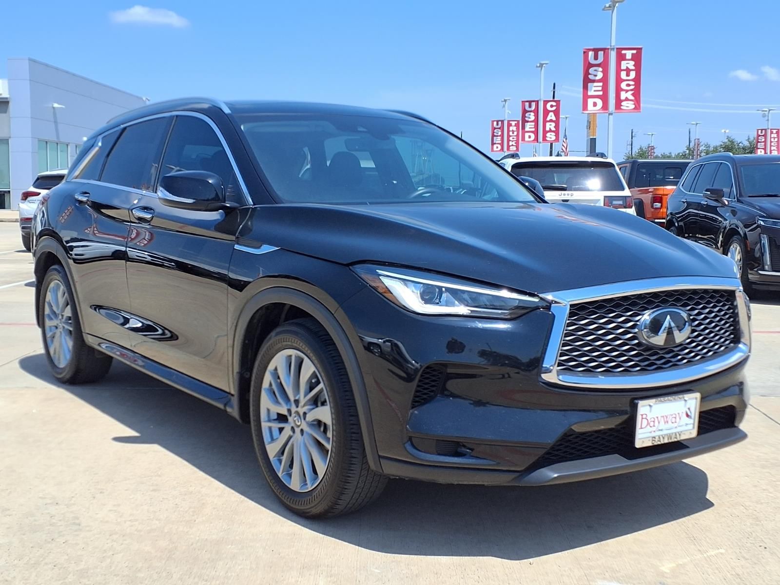 2023 INFINITI QX50 LUXE Black at South Houston Nissan