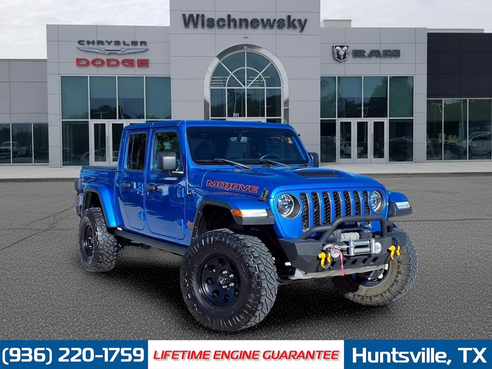 Hydro Blue Pearlcoat 2023 Jeep Gladiator Mojave Crew Cab 4WD Pickup Truck Four-Wheel Drive 8-Speed Automatic