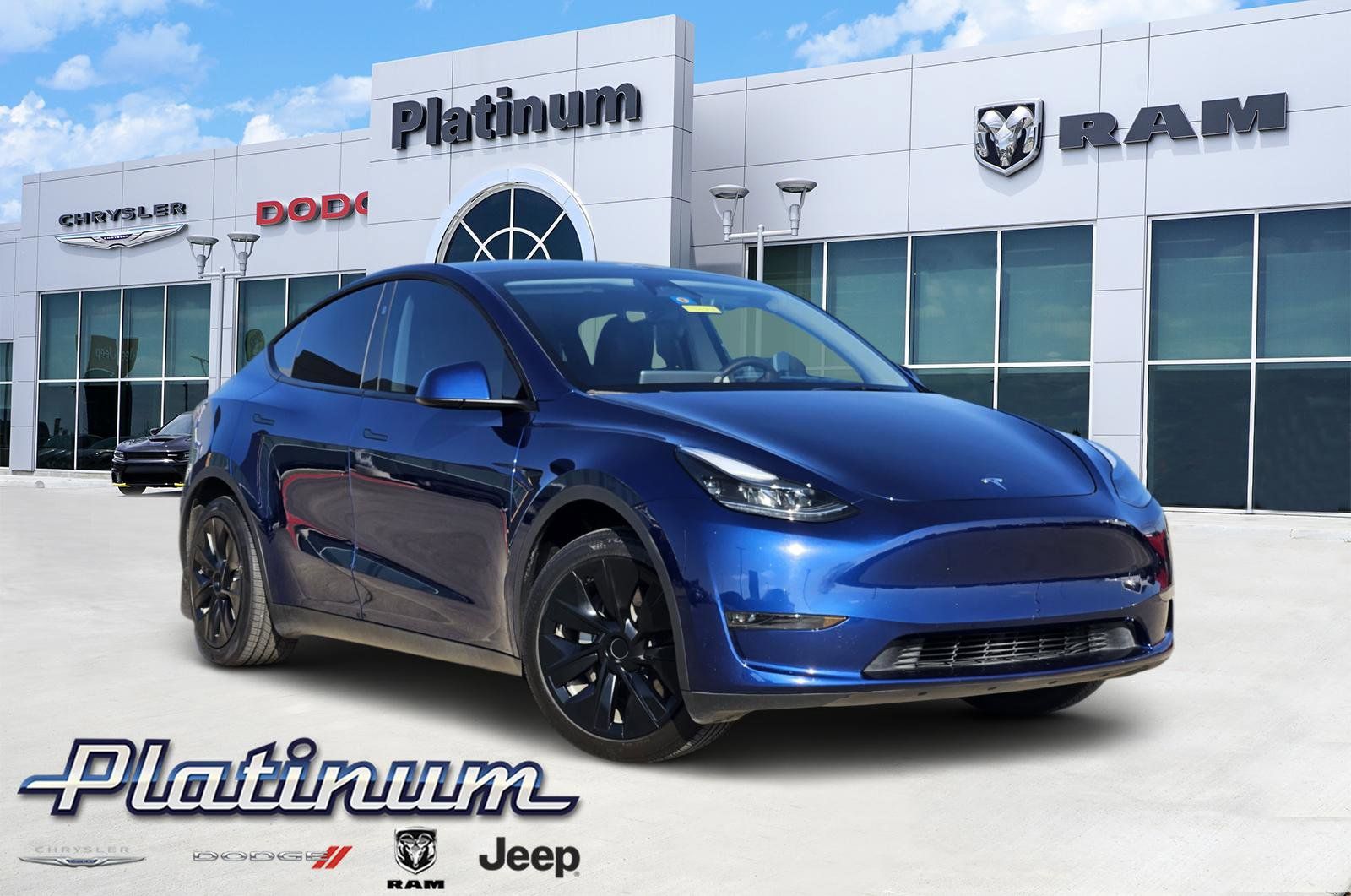 Blue 2023 Tesla Model Y Long Range AWD SUV / Crossover All-Wheel Drive 1-Speed Automatic
